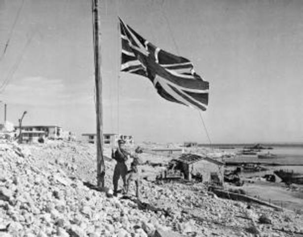 British troops recapture Tobruk, Libya.