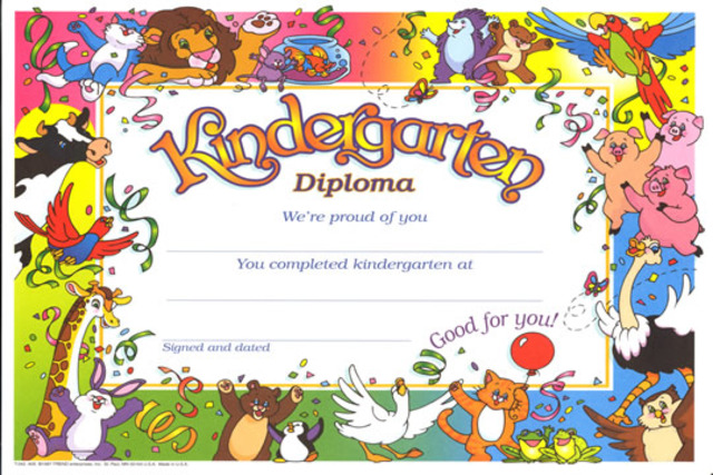 My kindergarten graduation