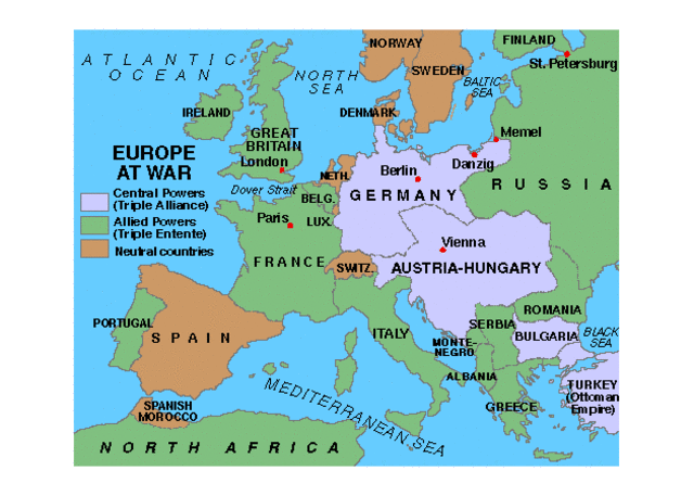 Germans declare war on Russia