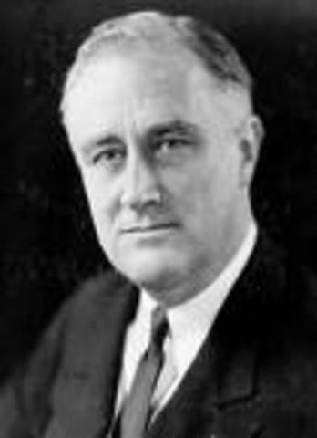 Franklin D. Roosevelt was Inaugurated