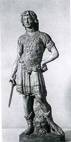 Donatello creates his David statue