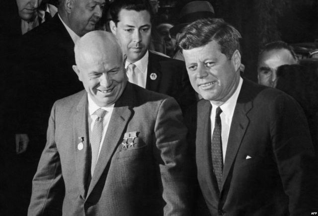 Nikita Khrushchev visits the USA
