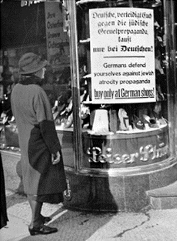 Jews boycotted in Germany