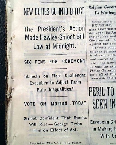 Hawley-Smoot Tariff