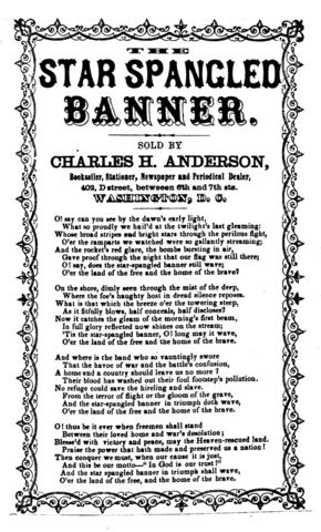 Star-Spangled Banner becomes the national anthem.