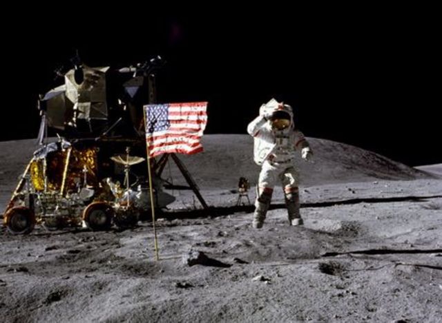 US Sends Man to Moon