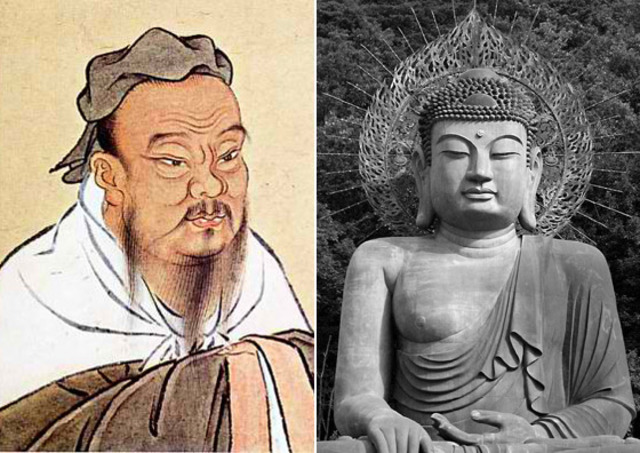 Prehistoric times, Buddhism and Confucianism are brought to Japan