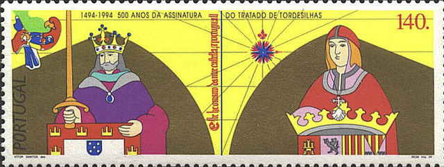 Aztecs and Spain, Treaty of Tortesillas