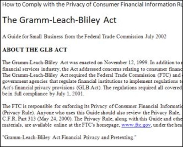 Congress Overturns Glass Steagall