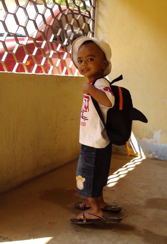 First day at pre school.