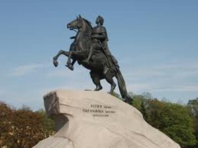Sculpture of Peter the Great is Unveiled