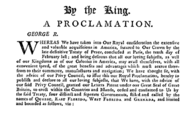 Proclamation of 1763