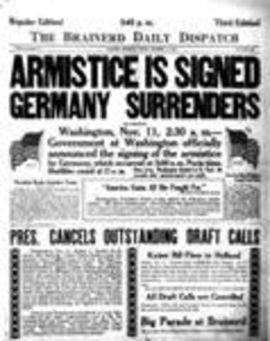Armistice signed