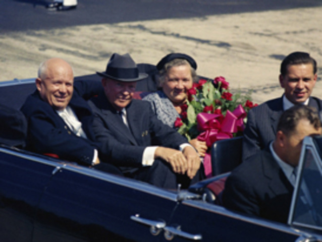 Nikita Khrushchev visits the USA