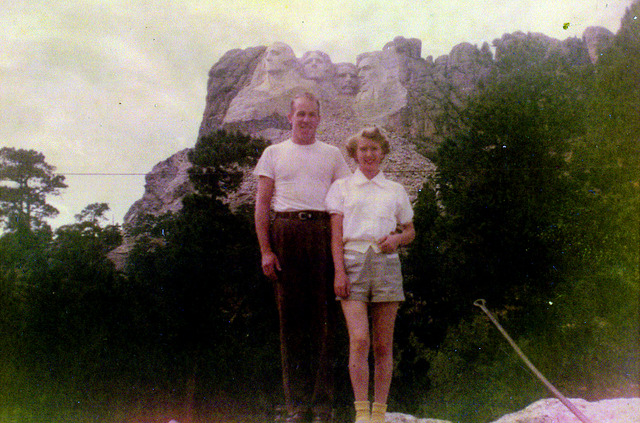 Burton and Betty on their honeymoon