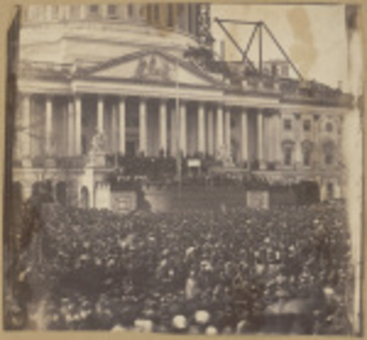 Abraham Lincoln gets inaugurated