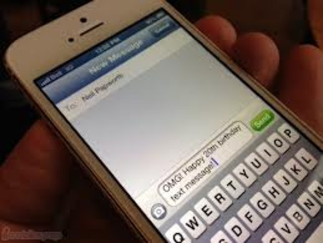 Fisrt sms text message