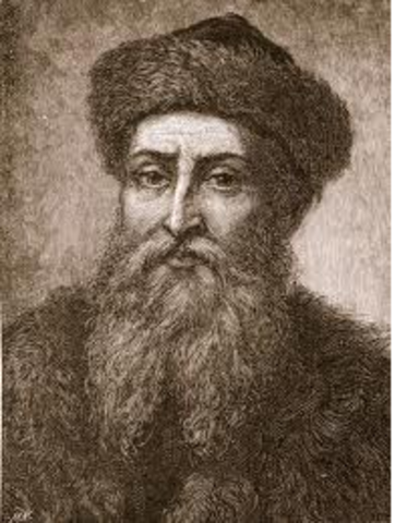 Johan Gutenberg Invented of the Printing Press