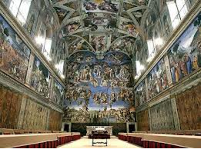 Painting of the Sistine Chapel Ceiling