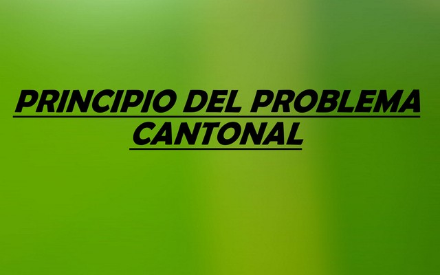 Comienzo del problema cantonal