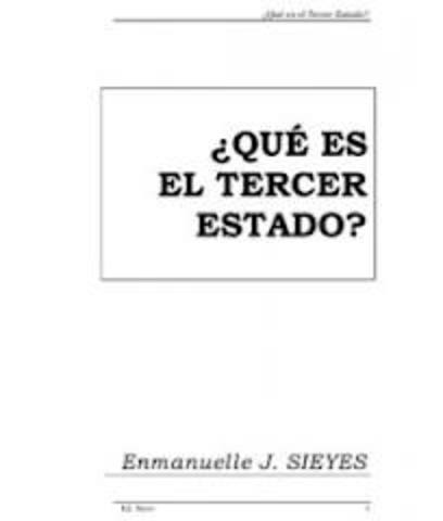 Publicación del opúsculo de Sieyès ¿Qué es el Tercer Estado?