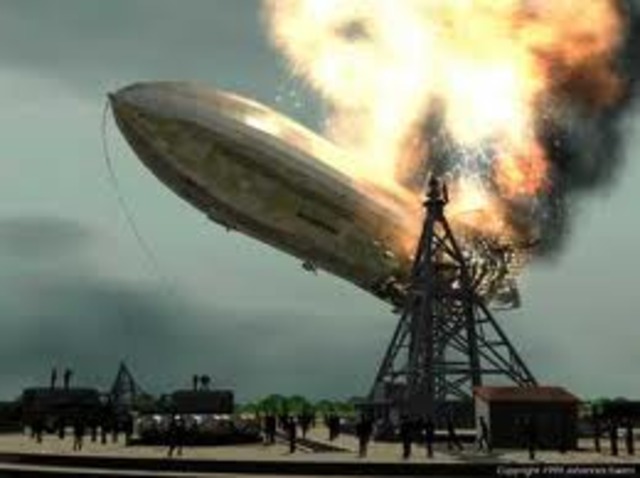Hindenburg crashes