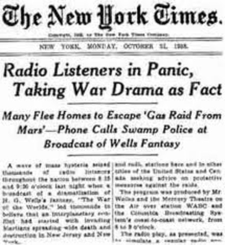 War of the Worlds Broadcast