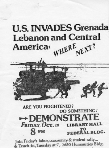 Grenada is bombed by the United States
