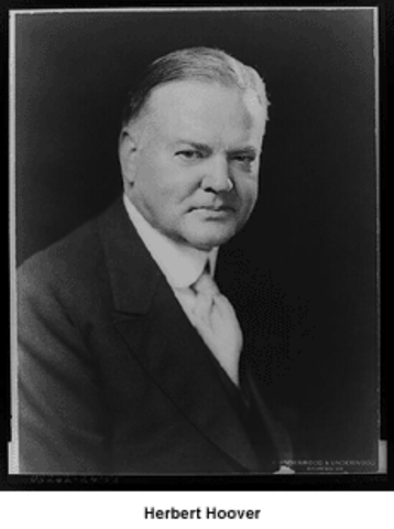 President Herbert Hoover was Elected