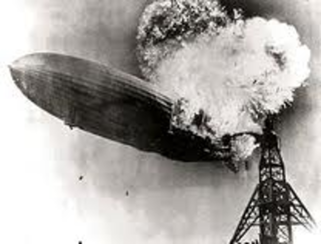 Hindenburg crashes