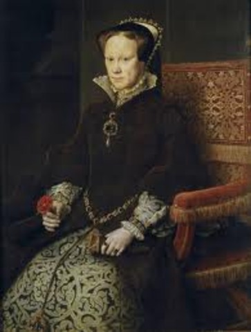 Mary I becomes queen
