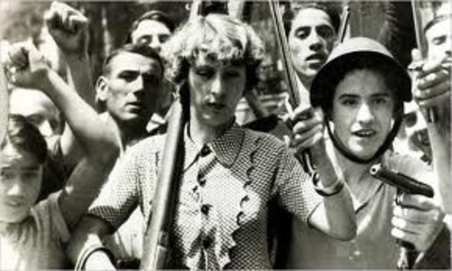 Start of Spanish Civil War