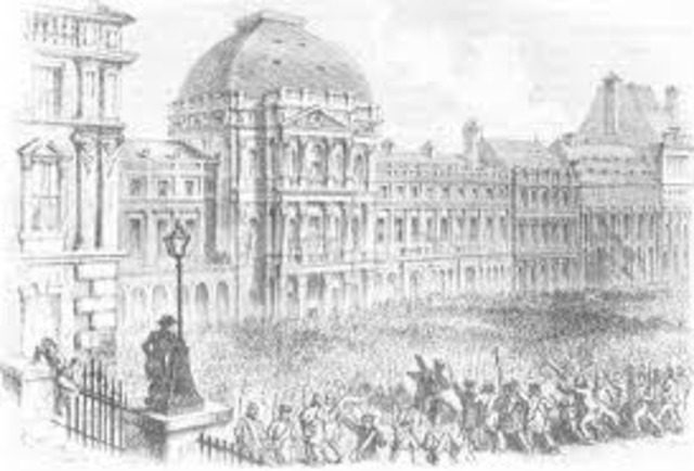 Angry mob attacks the Tuileries