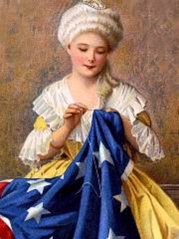 Besty Ross sews first American Flag