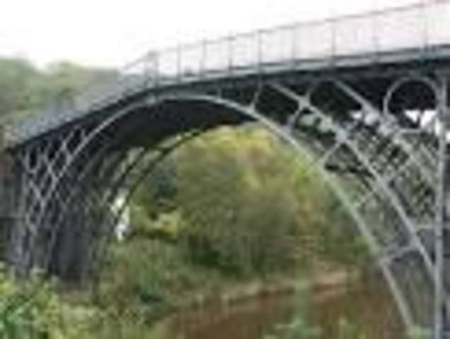 The first cast iron bridge is built in England