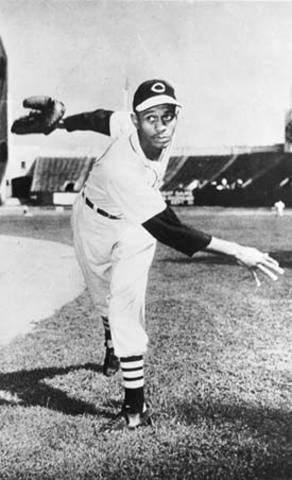 Satchel Paige pitches a no hitter