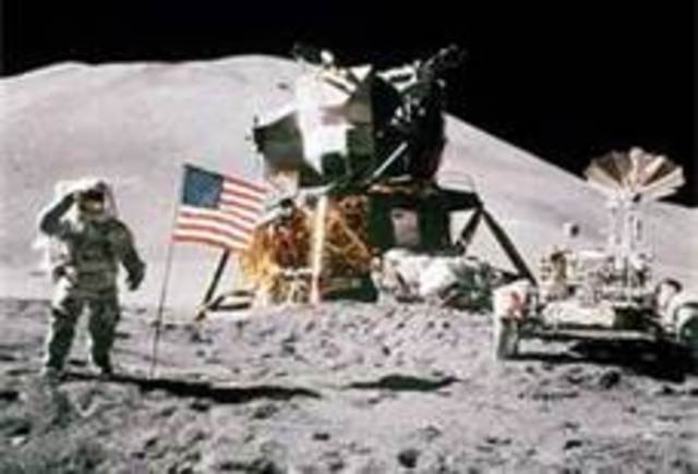 US sends a man to the moon