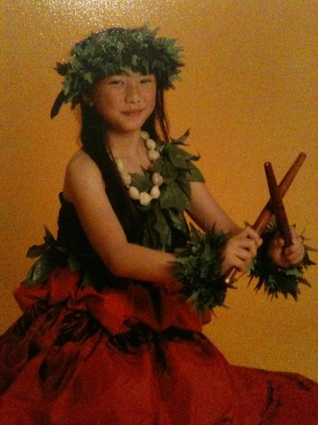 J'ai commence a danser hula et tahtian.