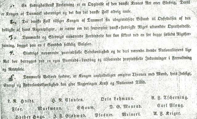 Resolutionerne ved taget på Casinomødet