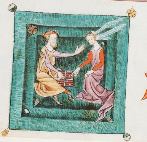 Jeu de Tables sur banquette de gazon