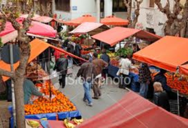 A mercado al aire libre