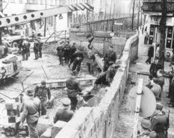 berlin wall goes up
