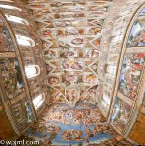 Michelangelo Paints the Sistine Chapel