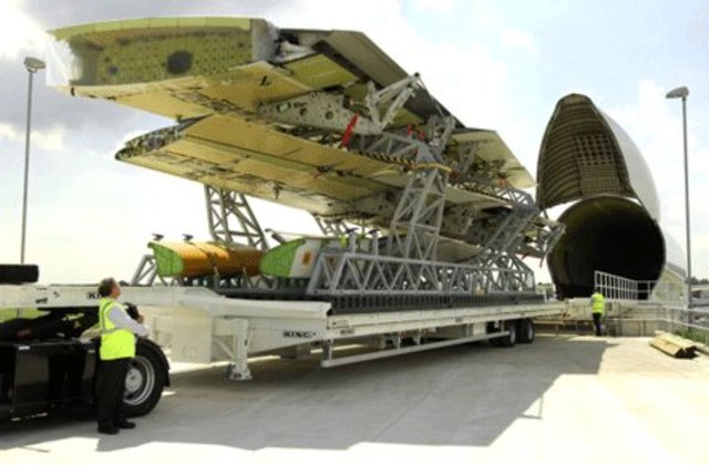 First A400M wings delivered