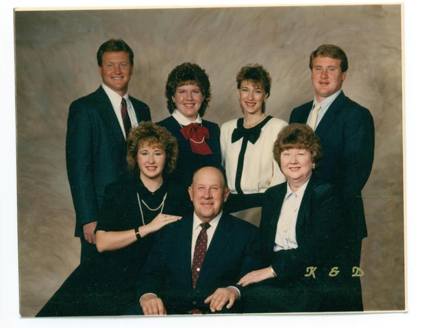 Burton and his grown children