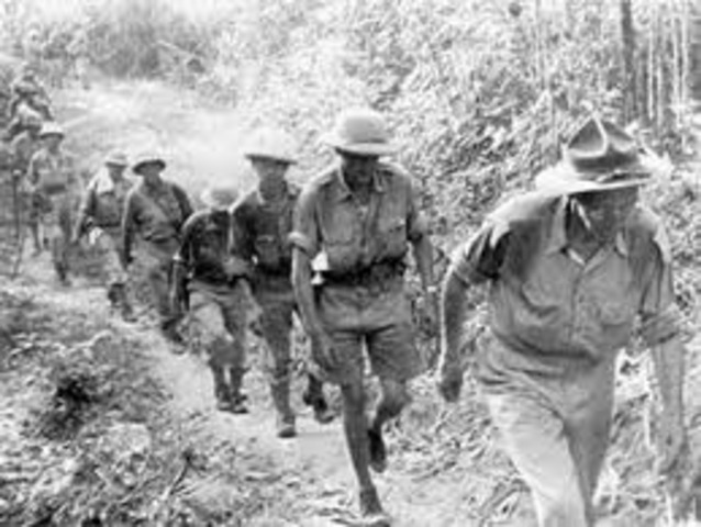 British soldiers entered Kenya