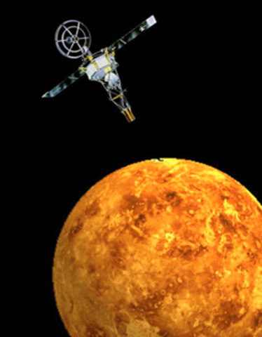 US Mariner 2 was the first successful planetary spacecraft. It flew past Venus and entered a solar orbit.