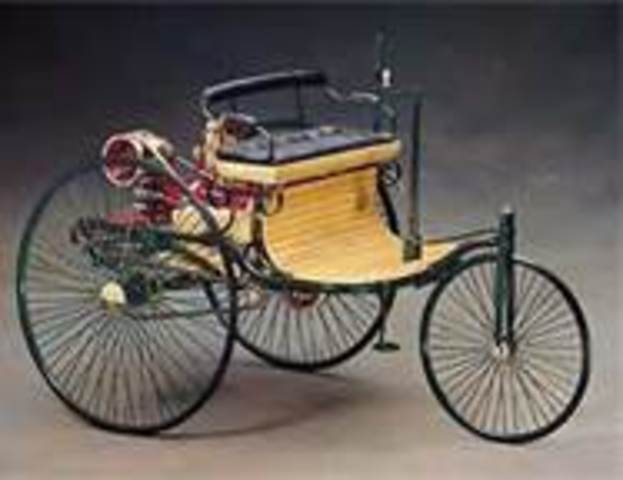 Lenoir makes a car with internal combustion engine