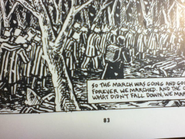 Vladek marches to Dachau