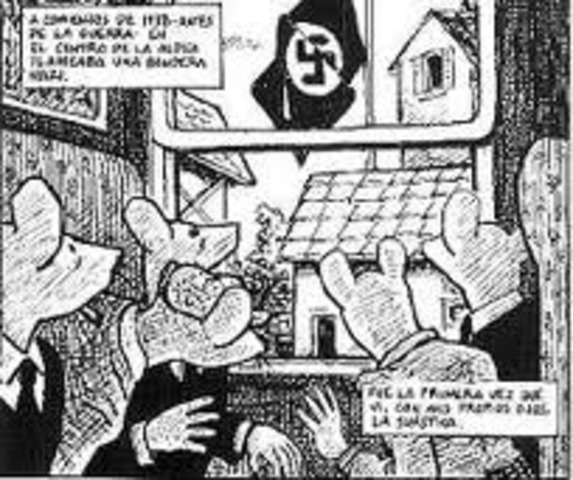 Vladek sees the swastika for the first time